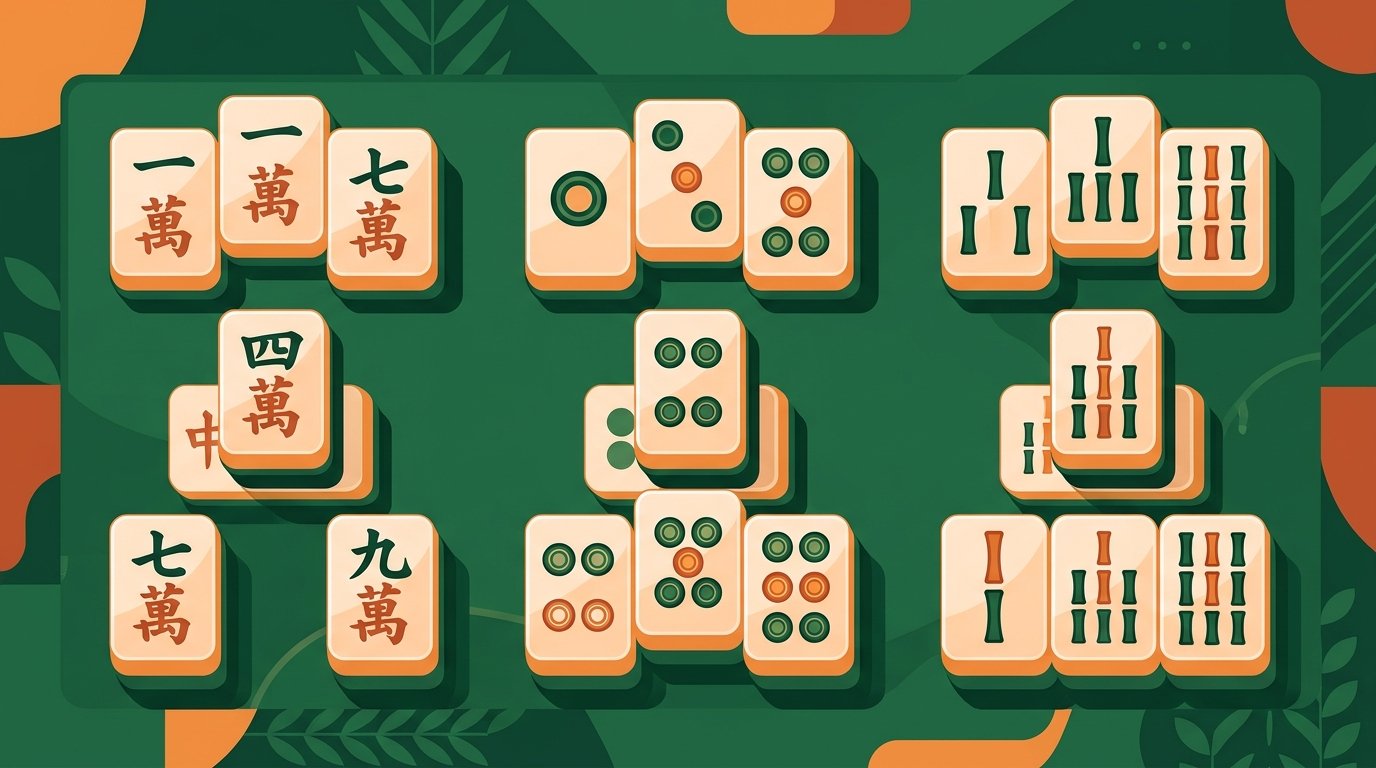 Bambus, Punkte und Zeichen: Die drei Mahjong-Farben
