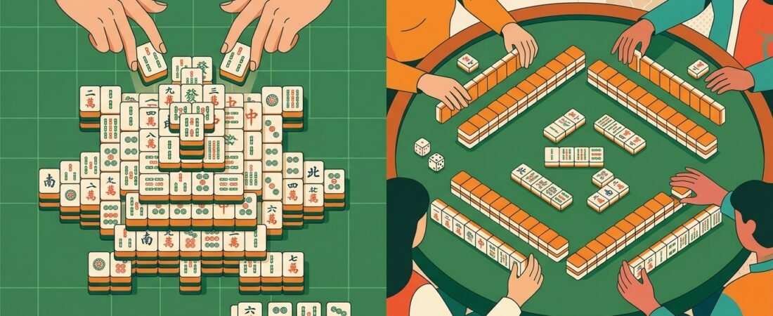 Difference Between Solitaire and 4-Player Mahjong