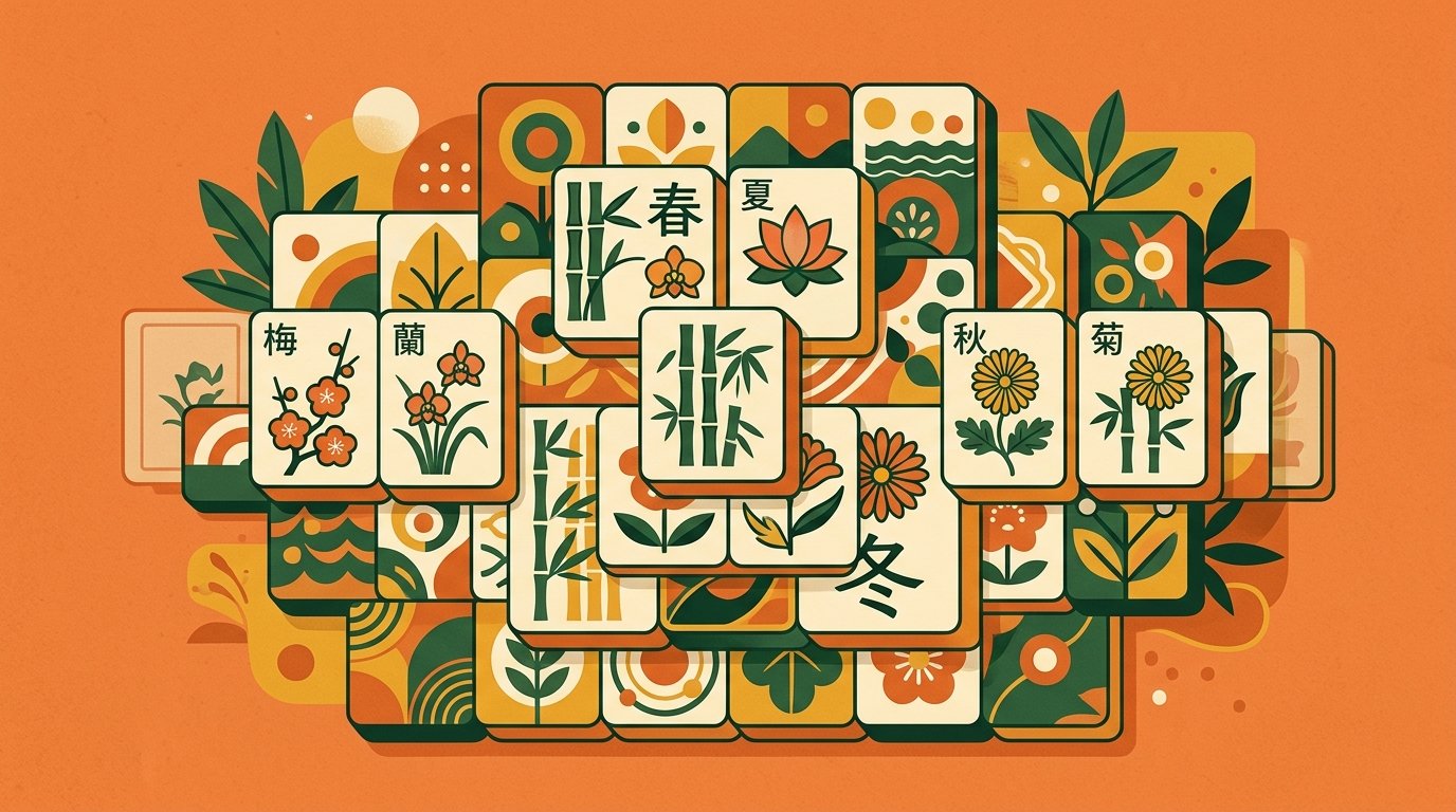 Blumen und Jahreszeiten: Bonussteine im Mahjong