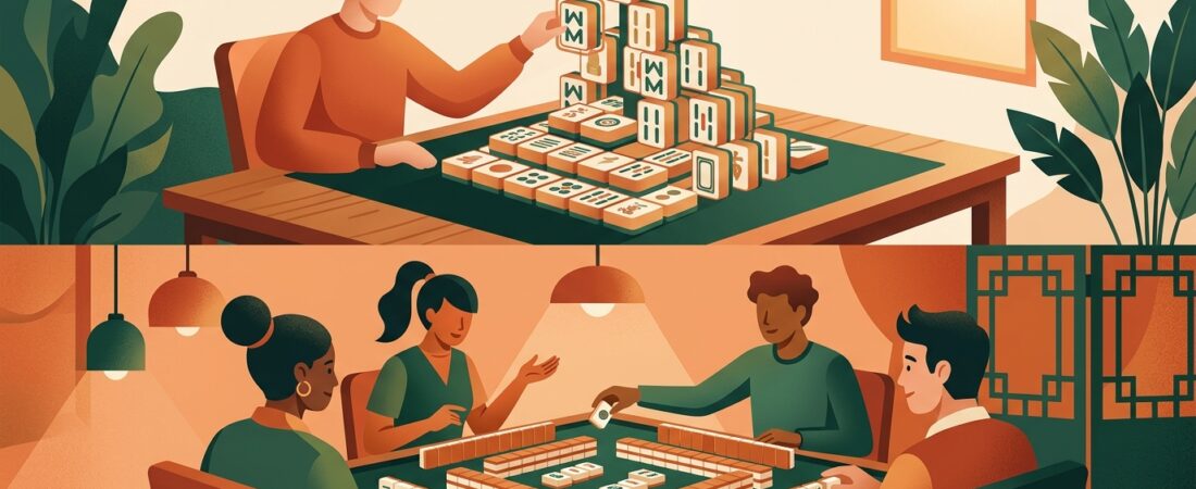Mahjong solitario vs mahjong tradicional