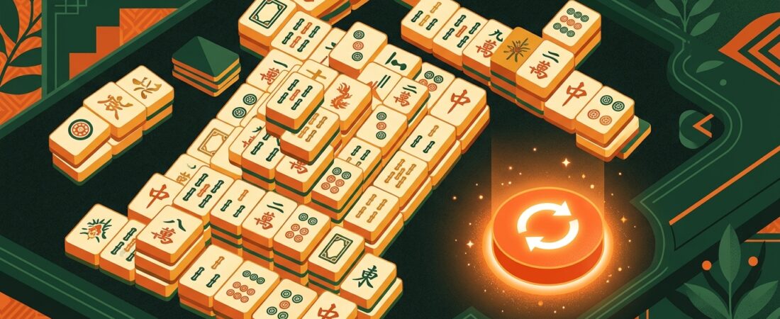 When to Use the Shuffle Button in Mahjong Solitaire